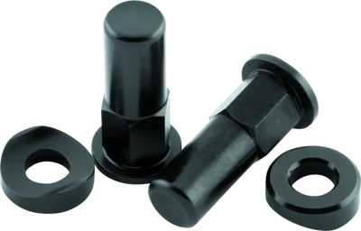 Black lug nuts and washers for BikeMaster Rim Lock Nuts T6 Aluminum Black bike rim lock