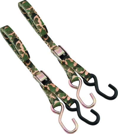 Camouflage bikemaster tiedown 1in straps for secure bike transport