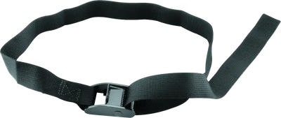 Black nylon webbing strap with buckle for BikeMaster Wheel Tiedown - Black 100528