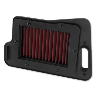 Black framed red air filter for Yamaha MT-10 boosts the bike’s performance