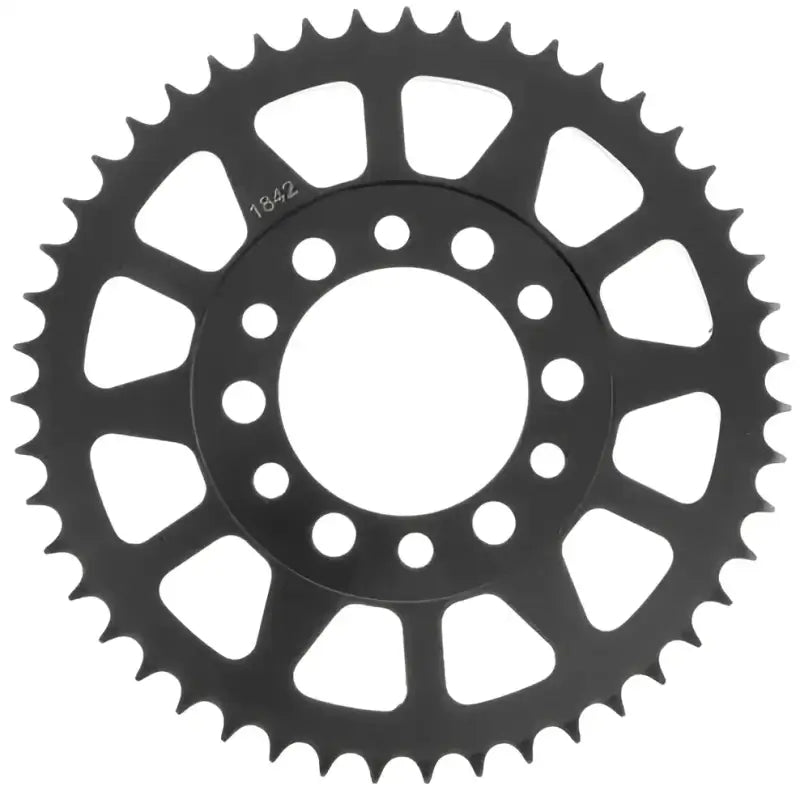 Black steel sprocket for Yamaha bike, rear steel sprocket, BikeMaster 49T steel sprocket