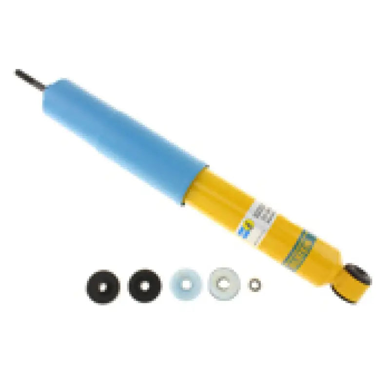 Bilstein 4600 Series 84-85 Toyota 4Runner Front 46mm Monotube Shock Absorber shown with installation parts; ideal for RV, automotive, powersports, off-road, truck accessories.