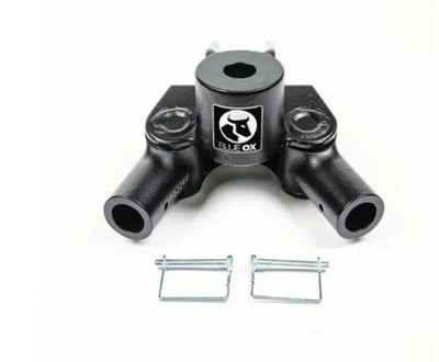 Black towing hitch with pins for Blue Ox BXW4077 TrackPro Hitch Accessory