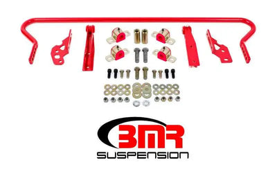 BMR Suspension BMR 11-14 S197 Mustang Rear Hollow 25mm Adj. Sway Bar Kit w/ Bushings - Red