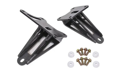 BMR 11-17 S197 Mustang Motor Mount Brackets - Black Hammertone - Truck & Automotive