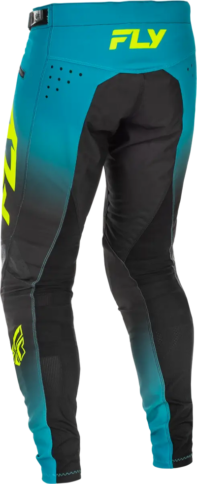 Youth Rayce Bicycle Pants Teal/Black/Lime Sz 26 - FLY RACING