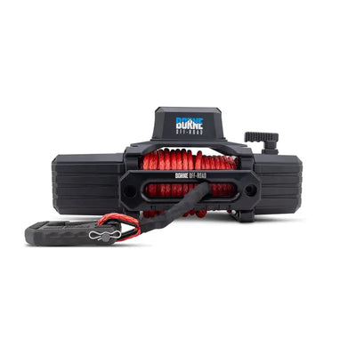 Borne Off-Road 12K Winch - Red Synthetic Rope - Winches & Hitches