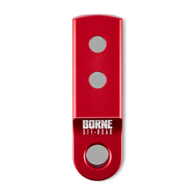 Borne Off-Road CNC Hitch Receiver Shackle 2in Red - Truck & Automotive