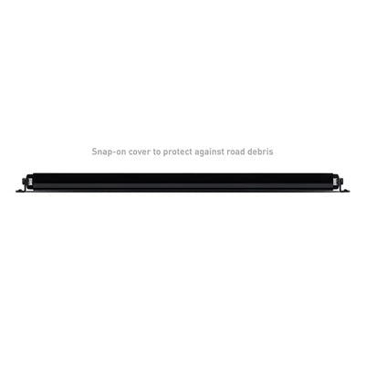 Black light bar with mounting brackets for Borne Off-Road Light Bar Single Row Straight 30in