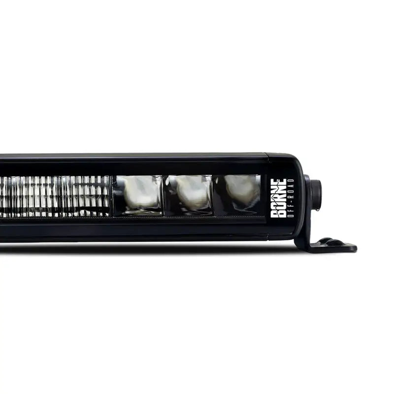 Black off-road light bar single row straight for Borne Off-Road Light Bar Single Row Straight 30in