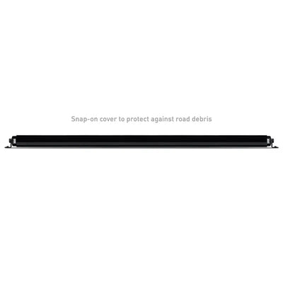 Black light bar single row straight with mounting brackets for Borne Off-Road Light Bar