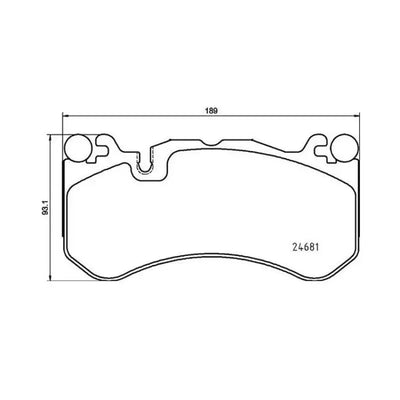 Brake Pad FMSI Number D1291-8478; Low-Metallic; Set Of 4 - RV and Auto Parts