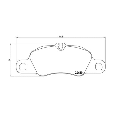 Brake Pad FMSI Number D1389-8498; Low-Metallic; Set Of 4 - RV and Auto Parts