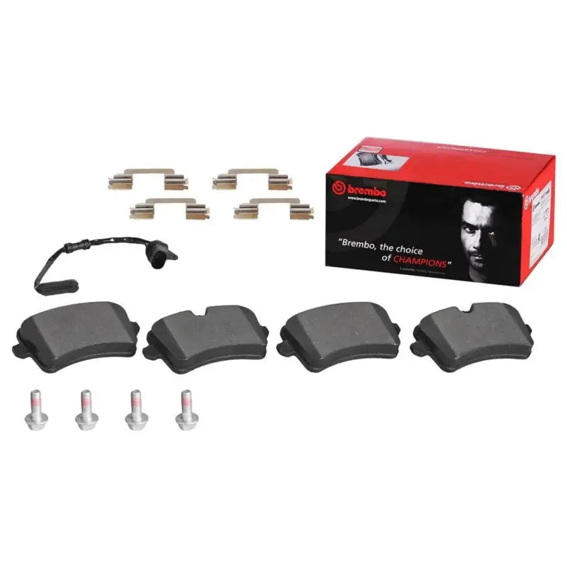 Brake Pad FMSI Number D1760-8989; Ceramic; Set Of 4; With Brake Caliper Screws - RV and Auto Parts