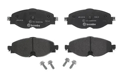 Brake Pad FMSI Number D1760-8989; Low-Metallic; Set Of 4; With Brake Caliper Screws - RV and Auto Parts