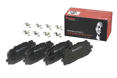 Brake Pad FMSI Number D1894-9122; Low-Metallic; Set Of 4; With Hardware