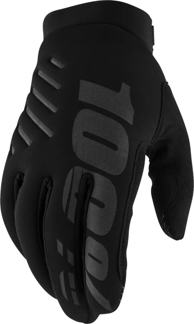 100% Brisker Gloves Black Lg