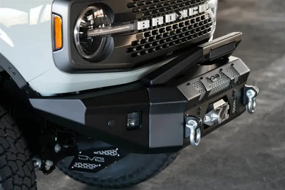 Bull Bar Bolt-On; For Use With DV8 MTO Series Bumpers; Mounts 13 Inch Elite Light Bar; Powder Coated; Black; Steel