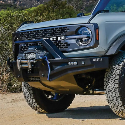 Bull Bar Textured Powder Coat; Black; Steel; Angular Bar; Without Skid Plate; With Light Mounting Tabs; Hardware/