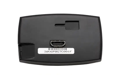 Bully Dog Triple Dog Platinum GT Gas Tuner and Gauge back view showing connection port and serial number.