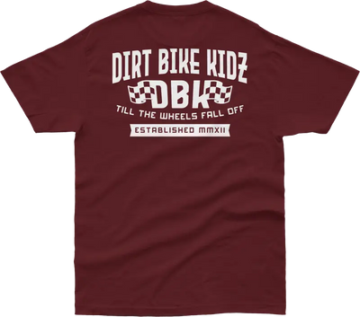 Till The End Tee Burgundy Lg - DBK