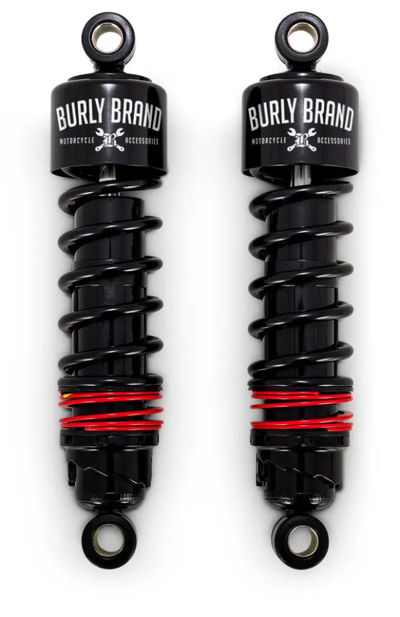 Burly Brand FLH Slammer Shocks - Black - RV and Auto Parts