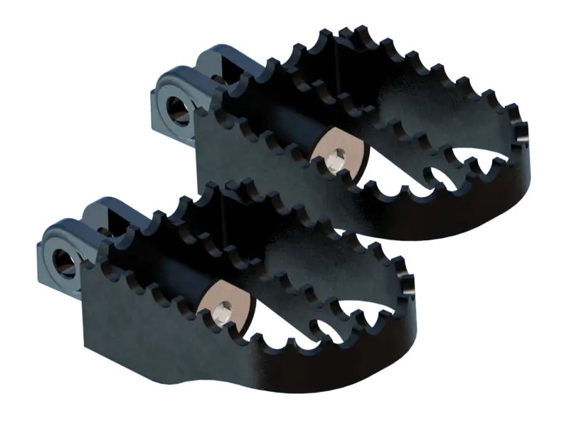 Burly Brand MX Pegs Rider - Black - RV and Auto Parts