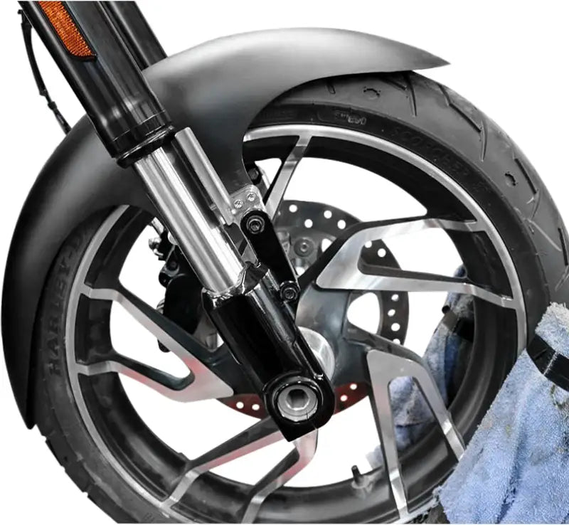BAGGERNATION Cafe Fender 19" Steel Satin Spacers `86 13 Flh/Flt for Powersports