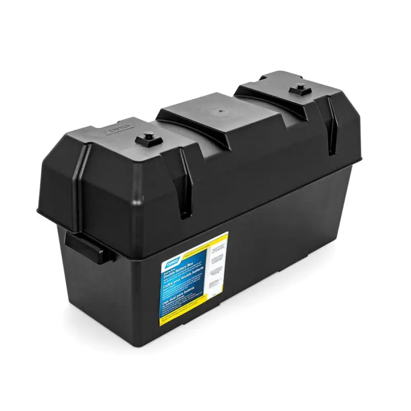 Camco 55374 Battery Box - Double End-To-End - RV and Auto Parts