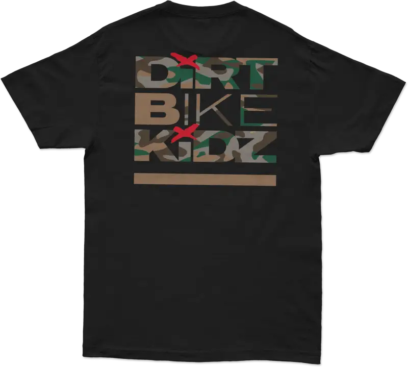 Camo Shovels Tee Black Lg - DBK