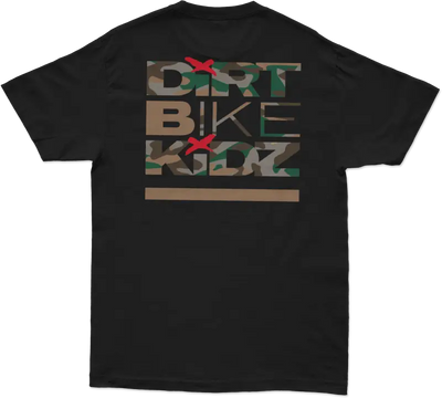 Camo Shovels Tee Black Md - DBK