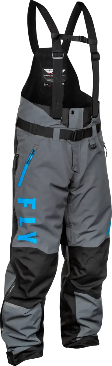 Carbon Bib Grey/Blue 2x - FLY RACING