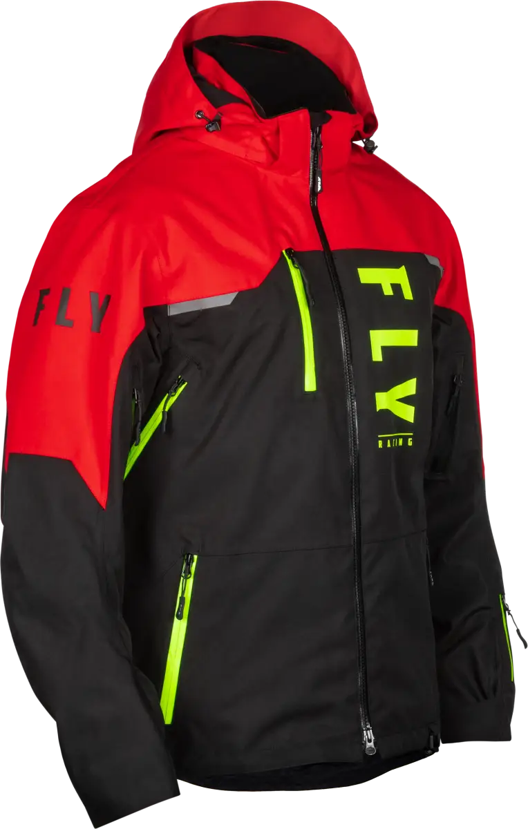 Carbon Jacket Black/Red 2x - FLY RACING