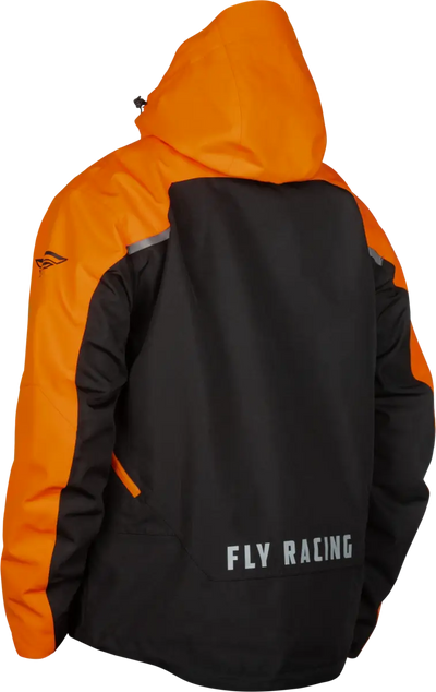 Carbon Jacket Black/Orange Lg - FLY RACING