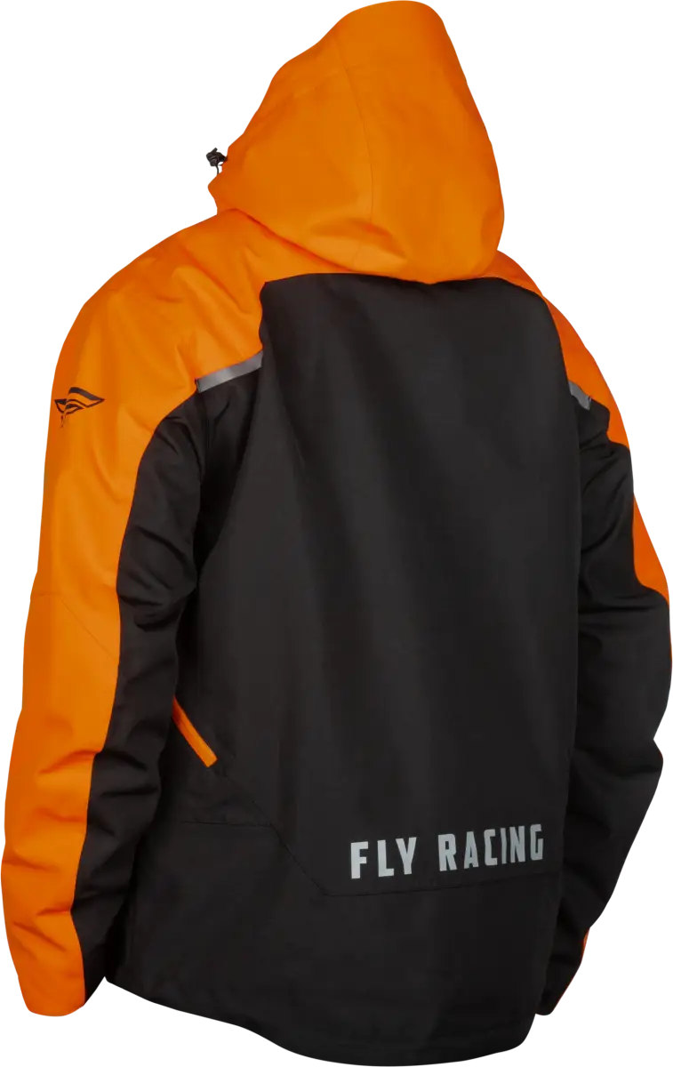 Carbon Jacket Black/Orange Lg - FLY RACING