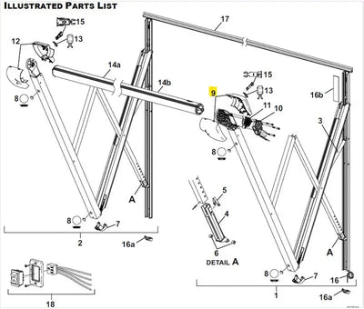 Black Carefree R001831-006 cover kit motor for Longitude garage opener