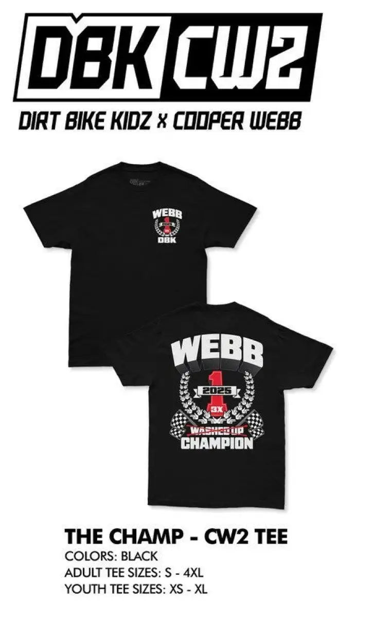 The Champ Cw2 Tee Black 4x - DBK