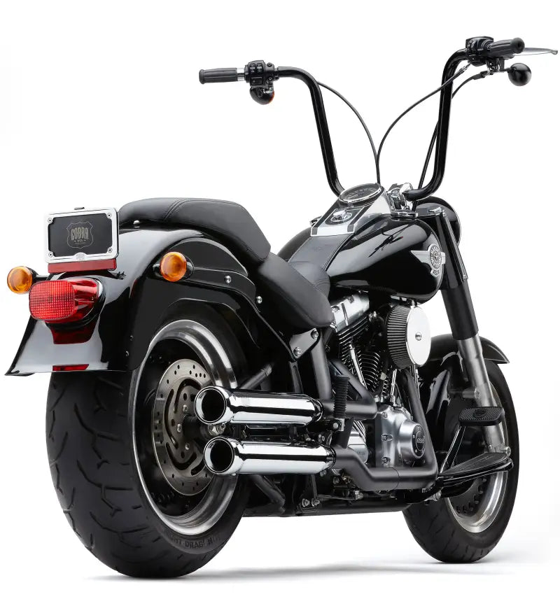 3" Nh Series Slip Ons Chrome Fat Boy/Dce 07 17 - COBRA