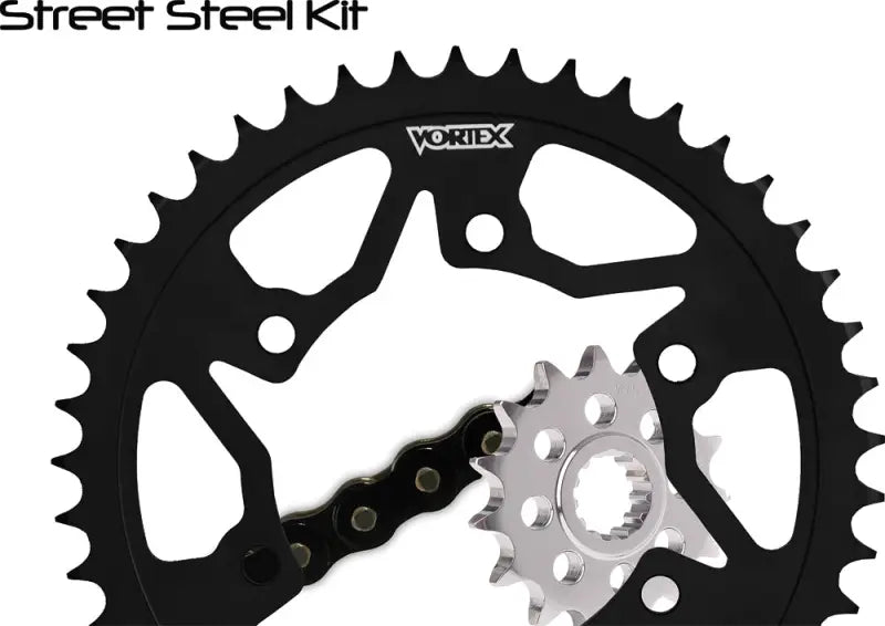 CK6151 Sprocket/Chain Kit Stl/Stl 16/45t Sil Rx3 520 118l Blk 