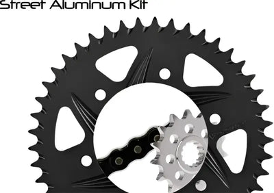 CK6294 Vortex Sprocket/Chain Kit Stl/Alu 15/45T Blk Rx3 520-116L Blk - RV and Auto Parts
