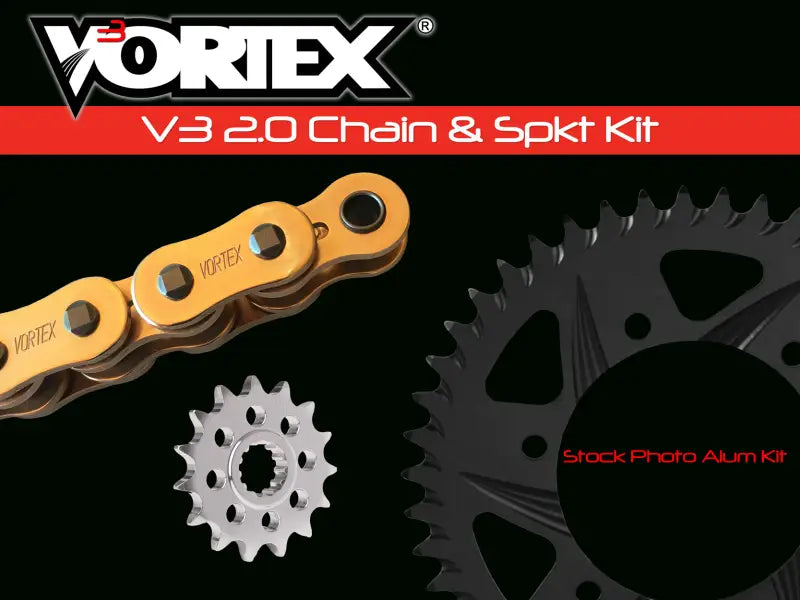 CKG6446 Sprocket/Chain Kit Stl/Alu 16/43t Blk Sx3 520 108l Gld 