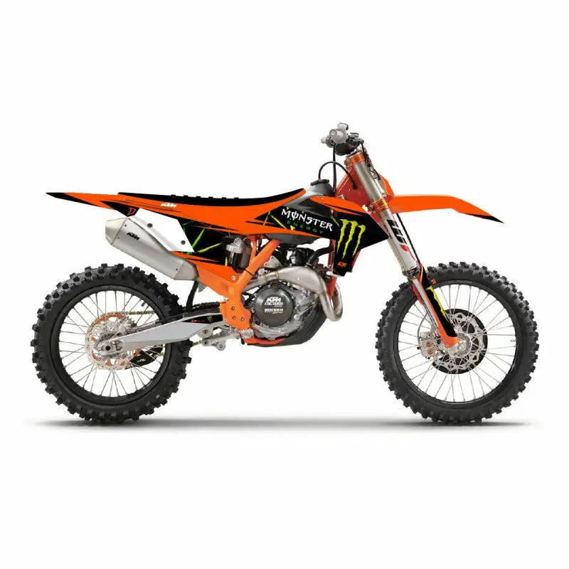 D-COR Cmplt Kit Monster Energy Slash White Bg