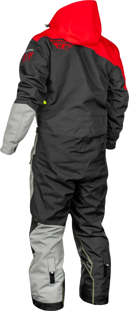 Red-hooded black gray snowsuit from Cobalt Shell Sb Monosuit for powersports and RV parts