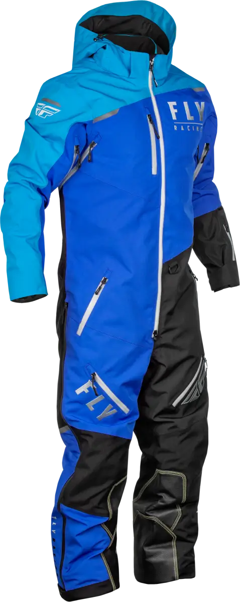 Blue and black snowsuit Cobalt Shell Sb Monosuit perfect for powersports adventures