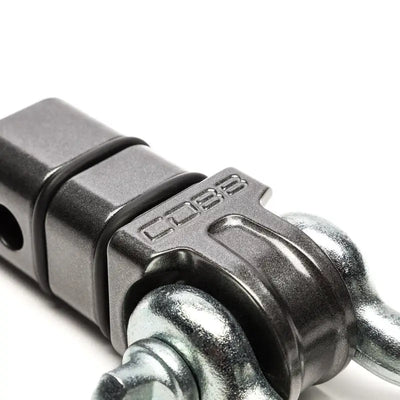 Cobb Tuning 2in hitch receiver with black cobb brake lever grip