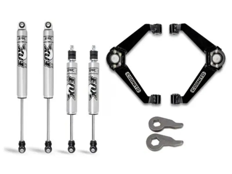 Cognito 01-13 Chevy/GMC Silv/Sierra 2500/3500 HD 2WD/4WD 3in Perf Leveling Kit w/ Fox PS 2.0 IFP - Cognito