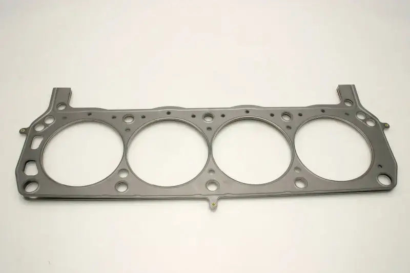 Cylinder head gasket with four circular openings for Cometic Ford MLS-5 headgasket with AFR heads