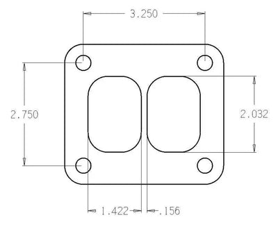 Cometic Gasket Cometic Turbo FLG T-Series Exhaust Inlet .010in Exhaust Gasket