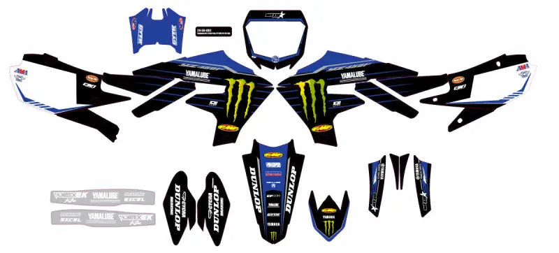 D-COR Complete Kit 22 Star Yam White Bg for Powersports