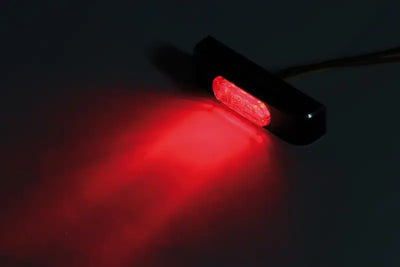 HIGHSIDER Conero T2 Led Taillight Each Red Lens Black for Powersports